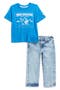 Buddha Graphic T-Shirt & Jeans Set