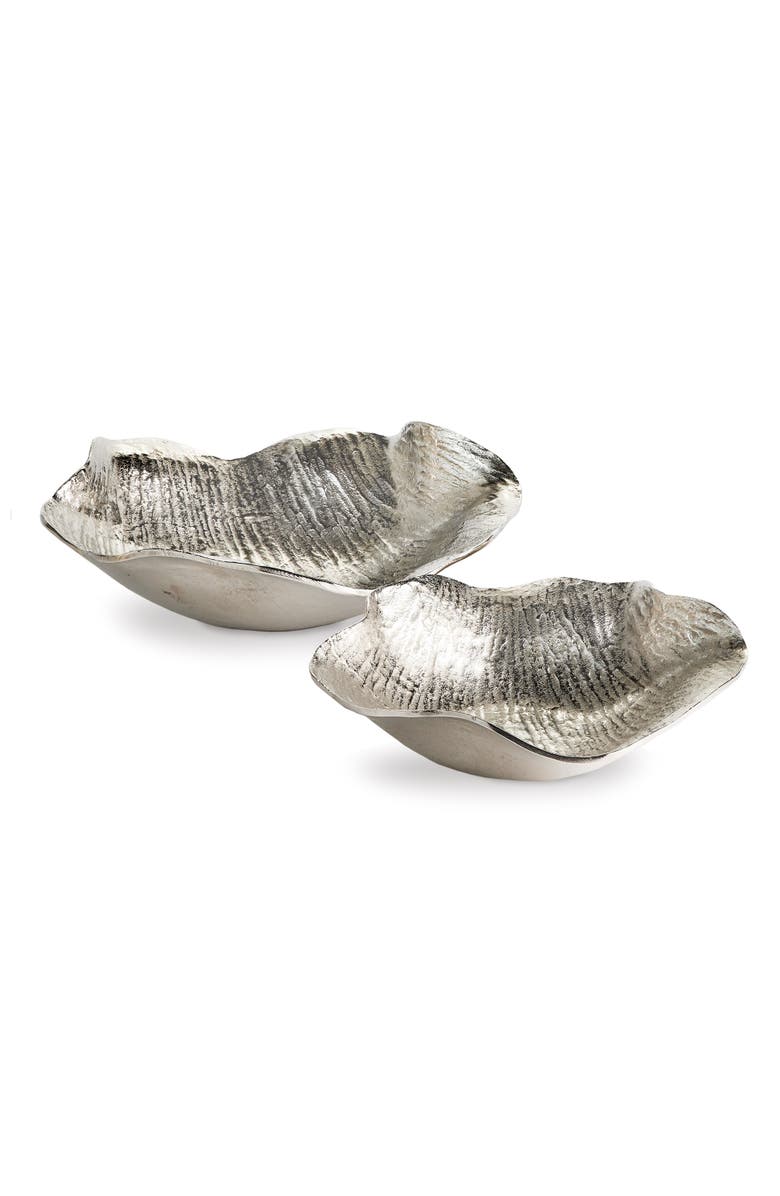Napa Home & Garden Clarice Decorative Bowls Set of 2, Main, color, Silver