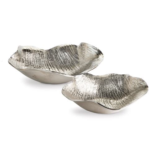 Napa Home & Garden Clarice Decorative Bowls Set Of 2 In Silver