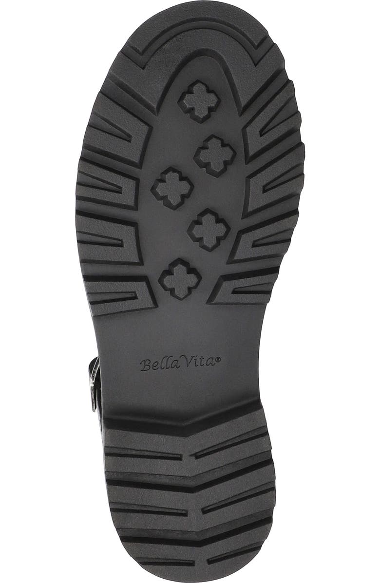 Bella Vita Loni Lug Sole Fisherman Sandal, Alternate, color, Black Leather