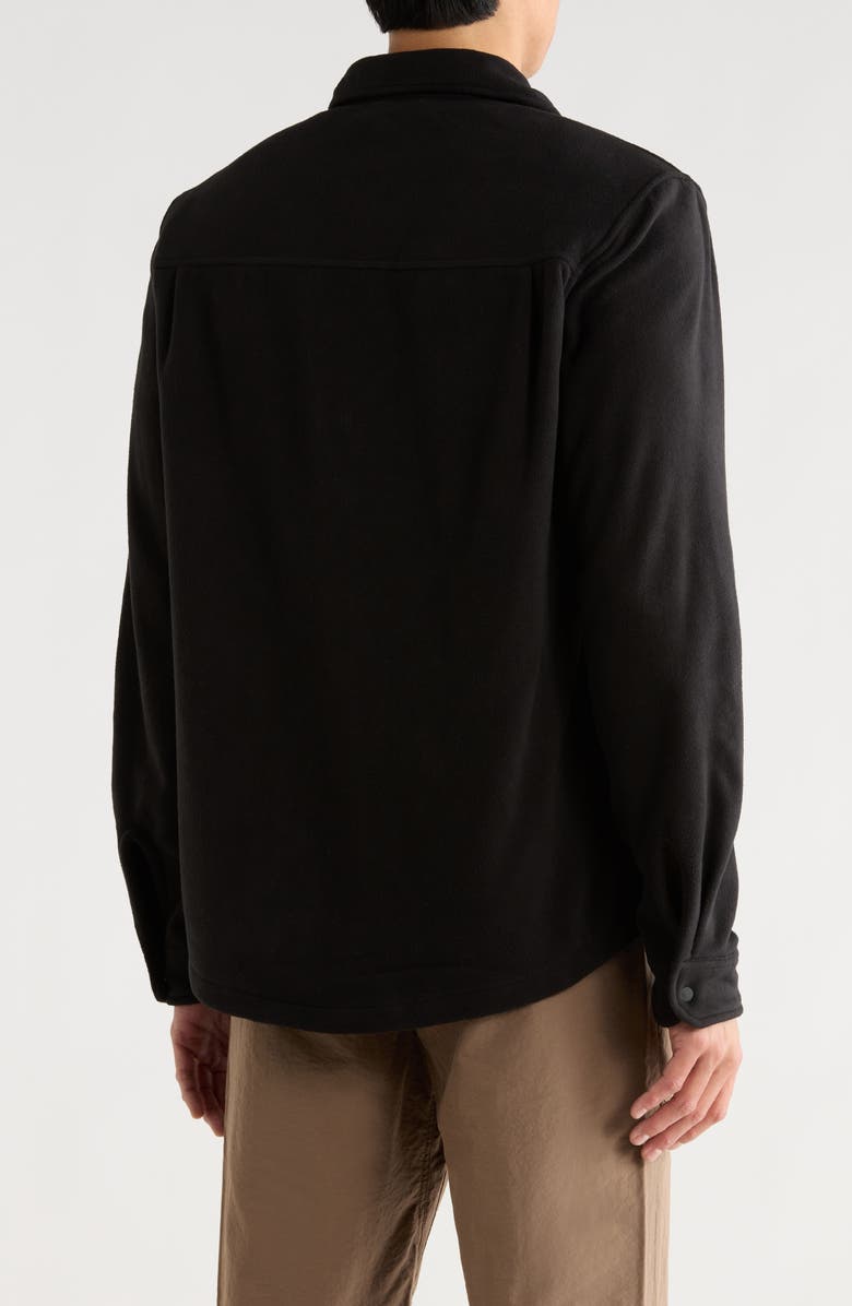 Hurley Polar Fleece Overshirt, Alternate, color, Black