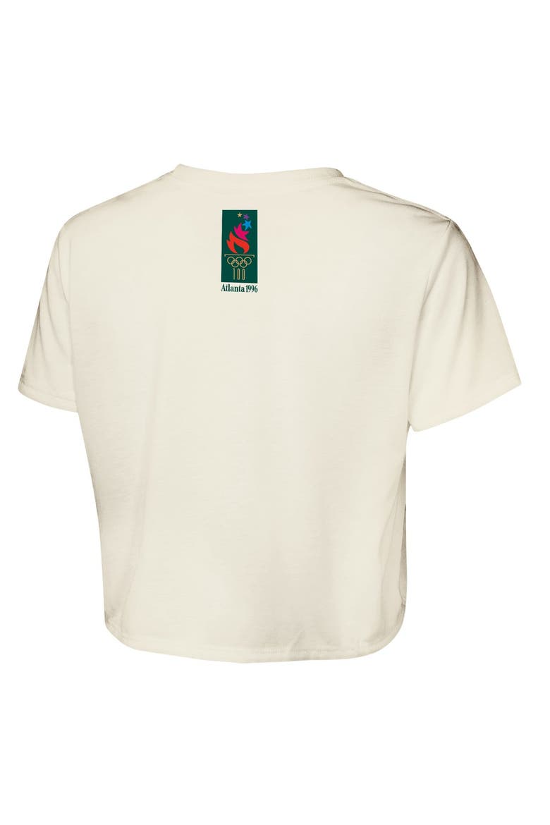 Women's Outerstuff Cream Atlanta 1996 Summer Olympics Centennial Vibe Cropped T-Shirt, Alternate, color, Cream
