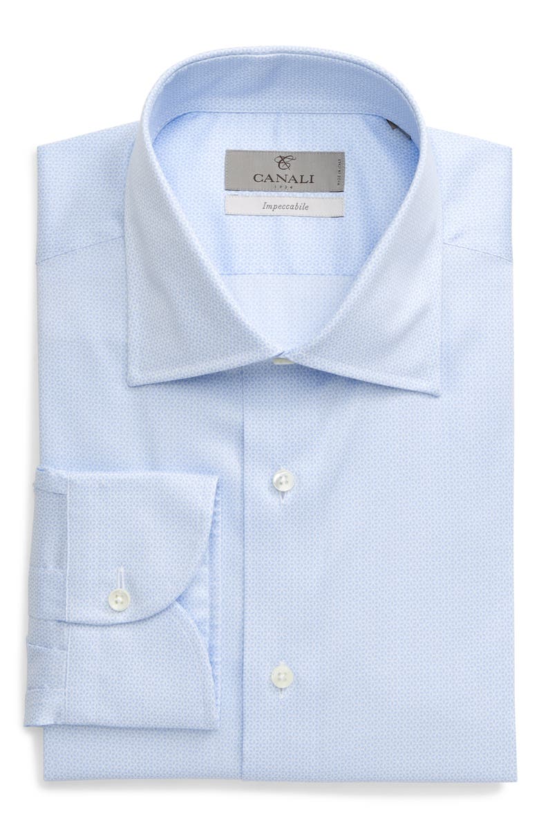 Canali Regular Fit Geometric Dress Shirt, Alternate, color, 