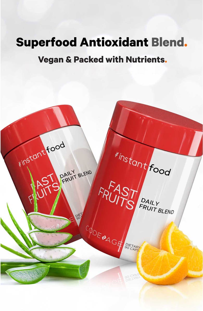 Codeage Instantfood Fast Fruits Daily Vitamins Supplement, Alternate, color, White