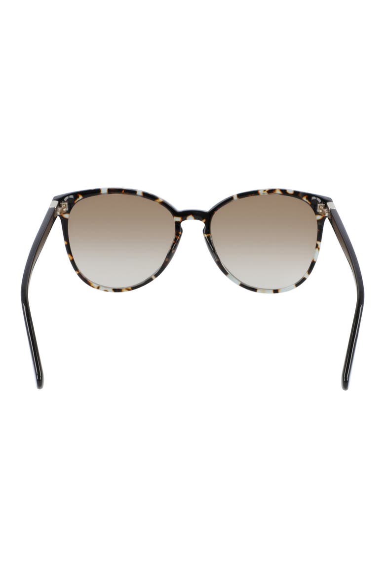 Le Pliage 53mm Gradient Cat Eye Sunglasses, Alternate, color, HAVANA AQUA/BROWN