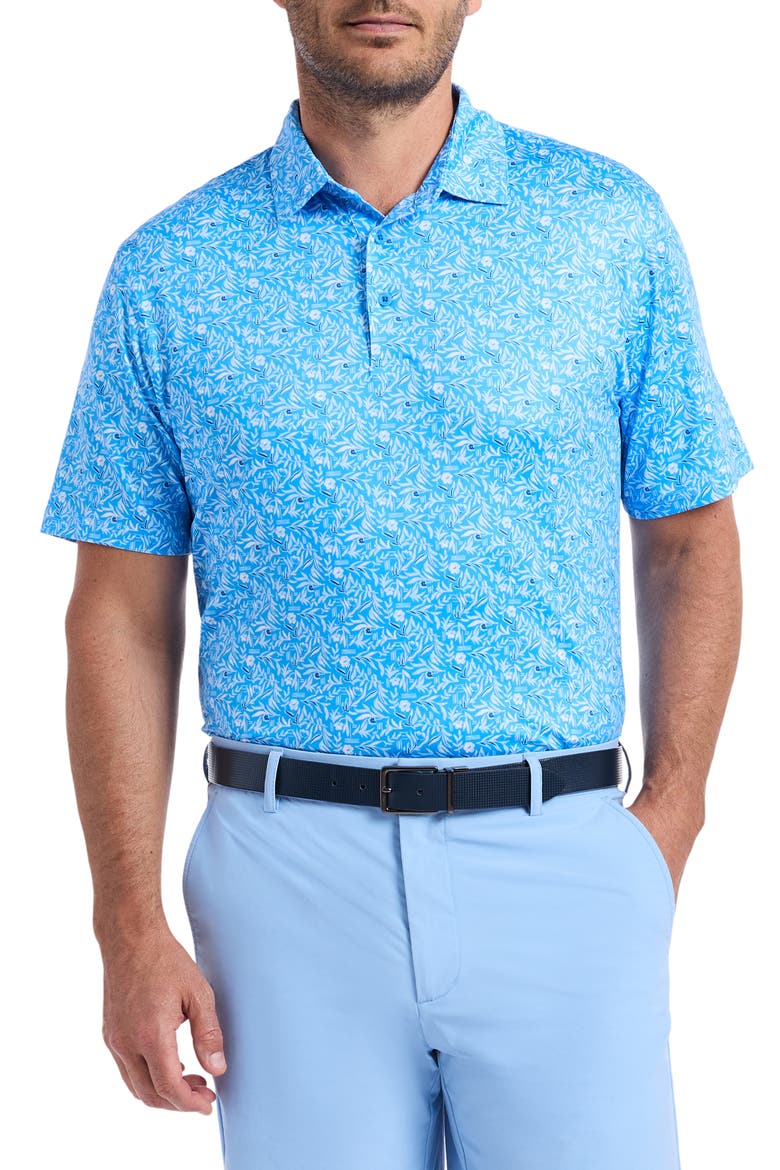 Ebford Performance Golf Polo, Main, color, BLUE