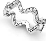 LAGOS Caviar Spark Diamond Wave Eternity Ring