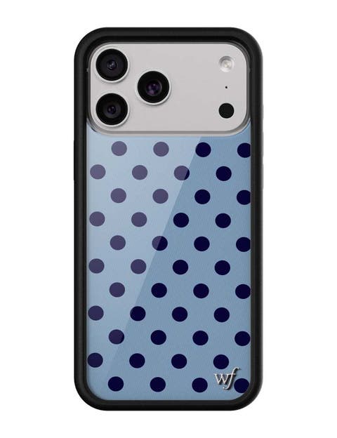 Polka Dot | Blue and Navy Blue iPhone 17/17e/Air/17 Pro/17 Pro Max Case