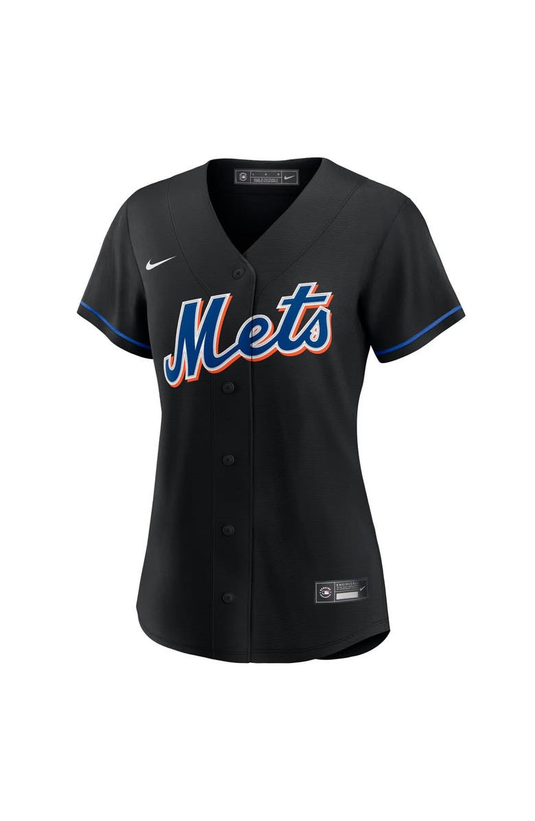 Nike Women's Nike Francisco Lindor Black New York Mets 2022 Alternate Replica Player Jersey, Alternate, color, 