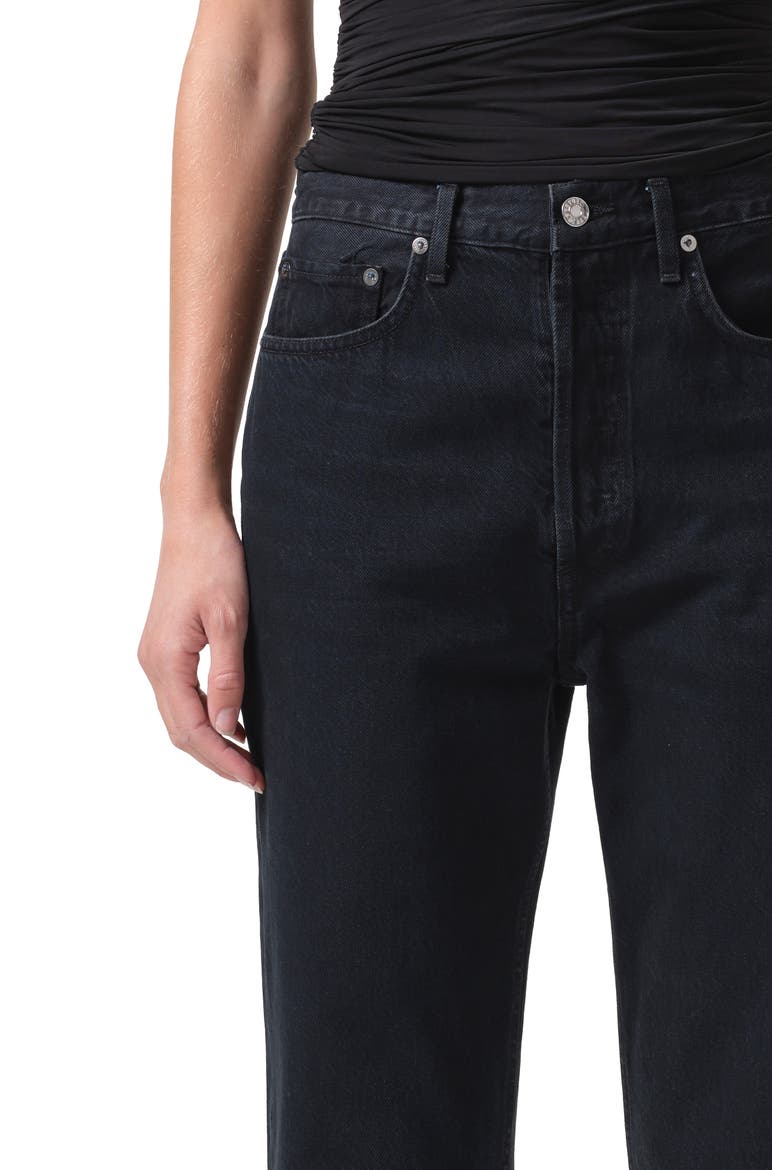 '90s Pinch Waist High Waist Straight Leg Jeans, Alternate, color, CRUSHED