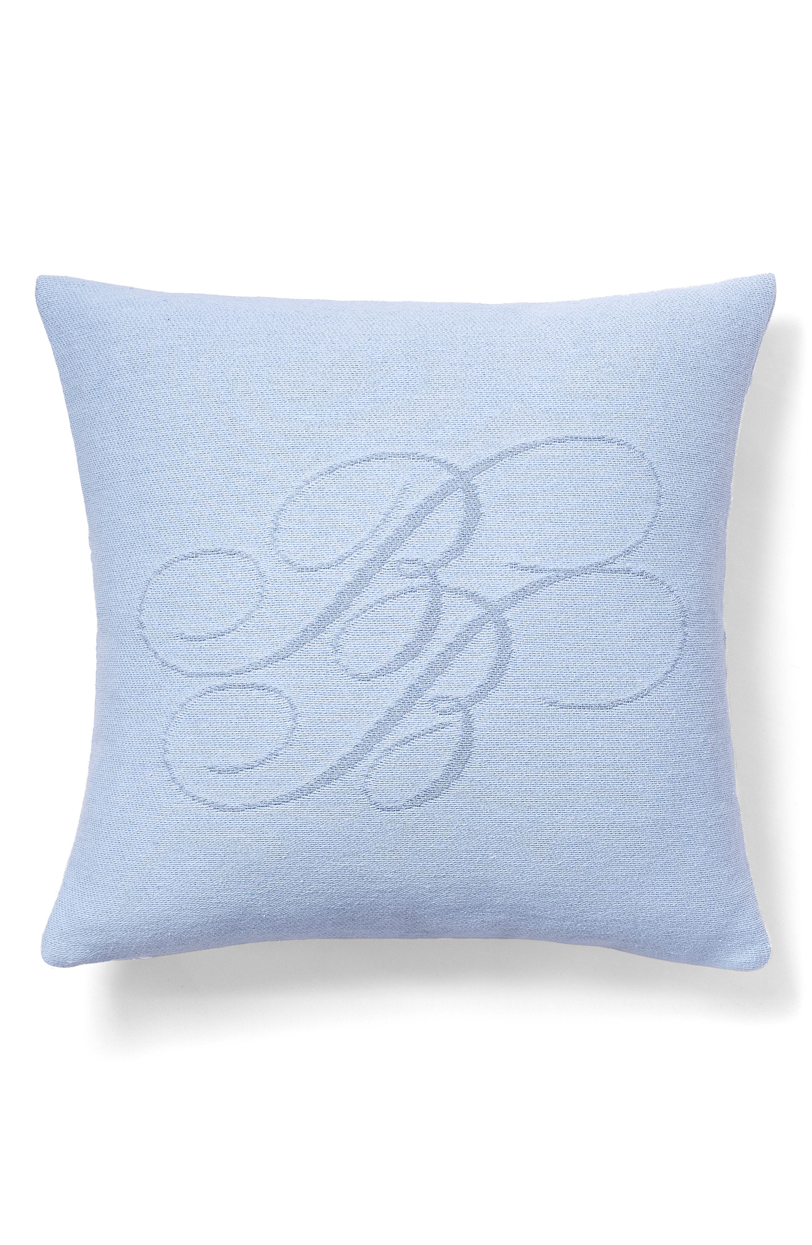 Brooks Brothers Chambray Monogram Accent Pillow