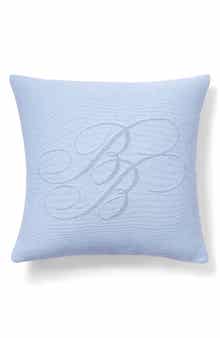 Brooks Brothers Chambray Monogram Accent Pillow