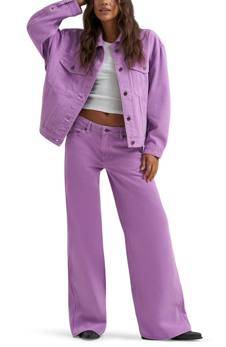 Wrangler Cowgirl Cut Relaxed Denim Jacket, Alternate, color,