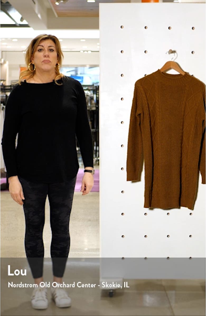 Cable Knit Sweater Dress, sales video thumbnail