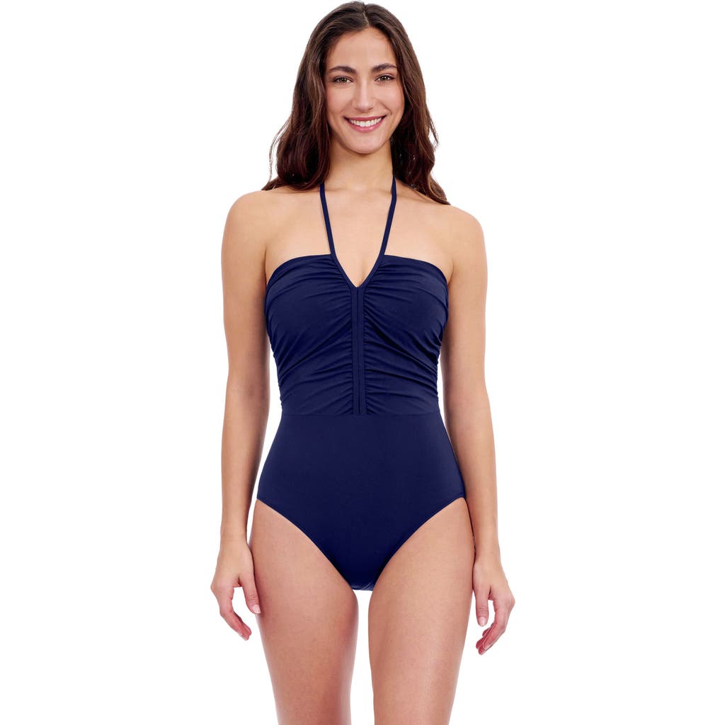 Profile By Gottex Halter Bandeau One Piece Swimsuit