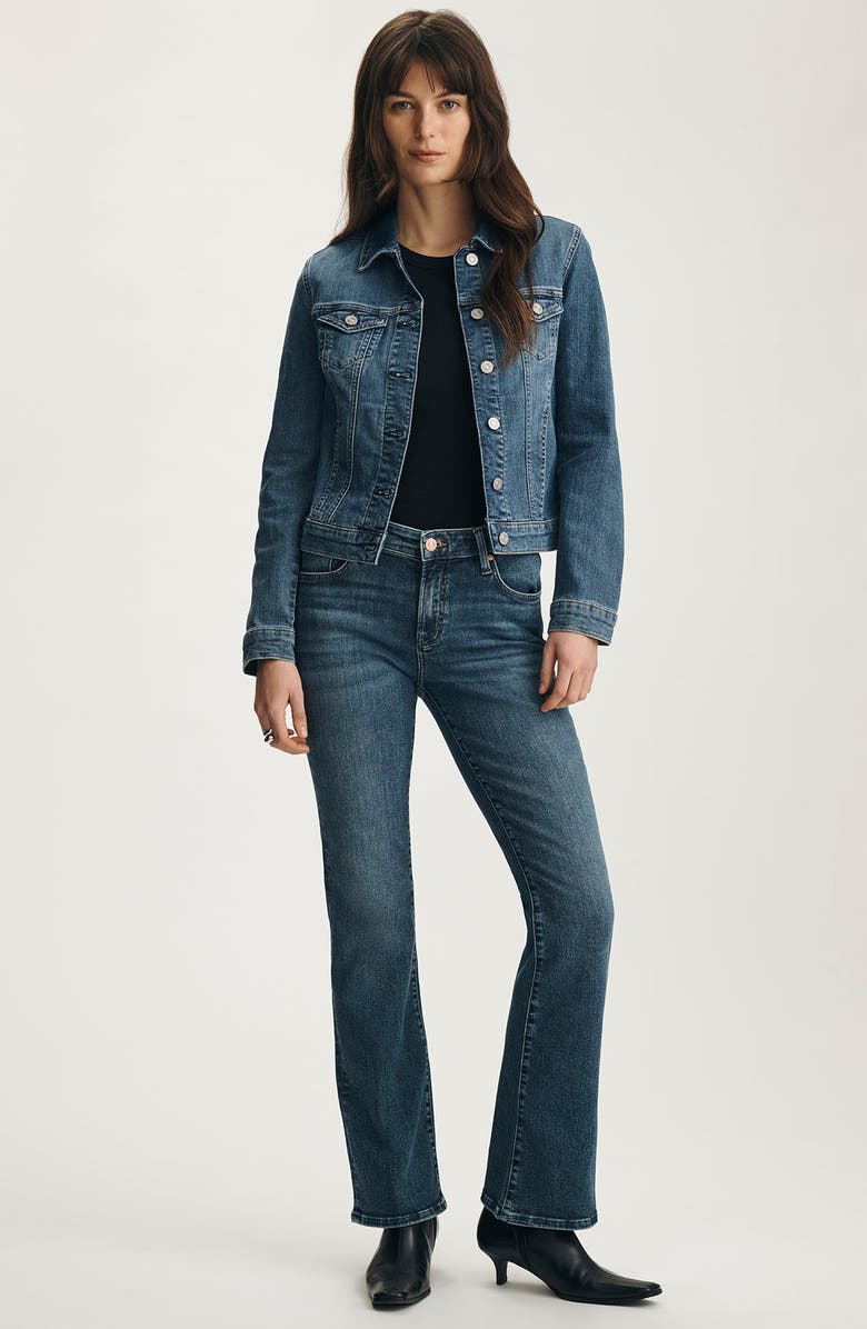 Mavi Jeans Samantha Crop Denim Trucker Jacket, Alternate, color, 