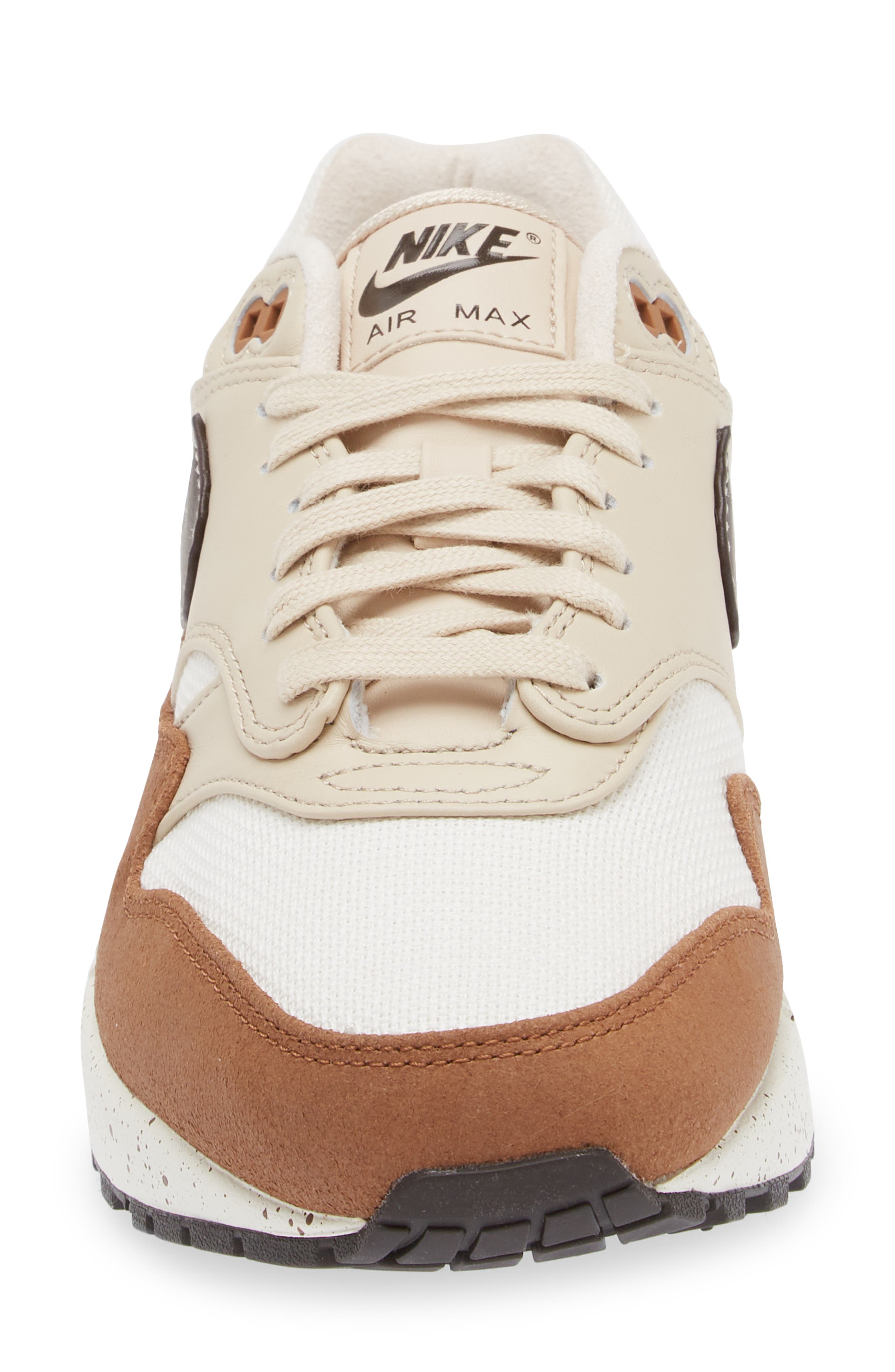 Air Max 1 '87 Sneaker, Alternate, color, VELVET BROWN/ SAND DRIFT/ SAIL
