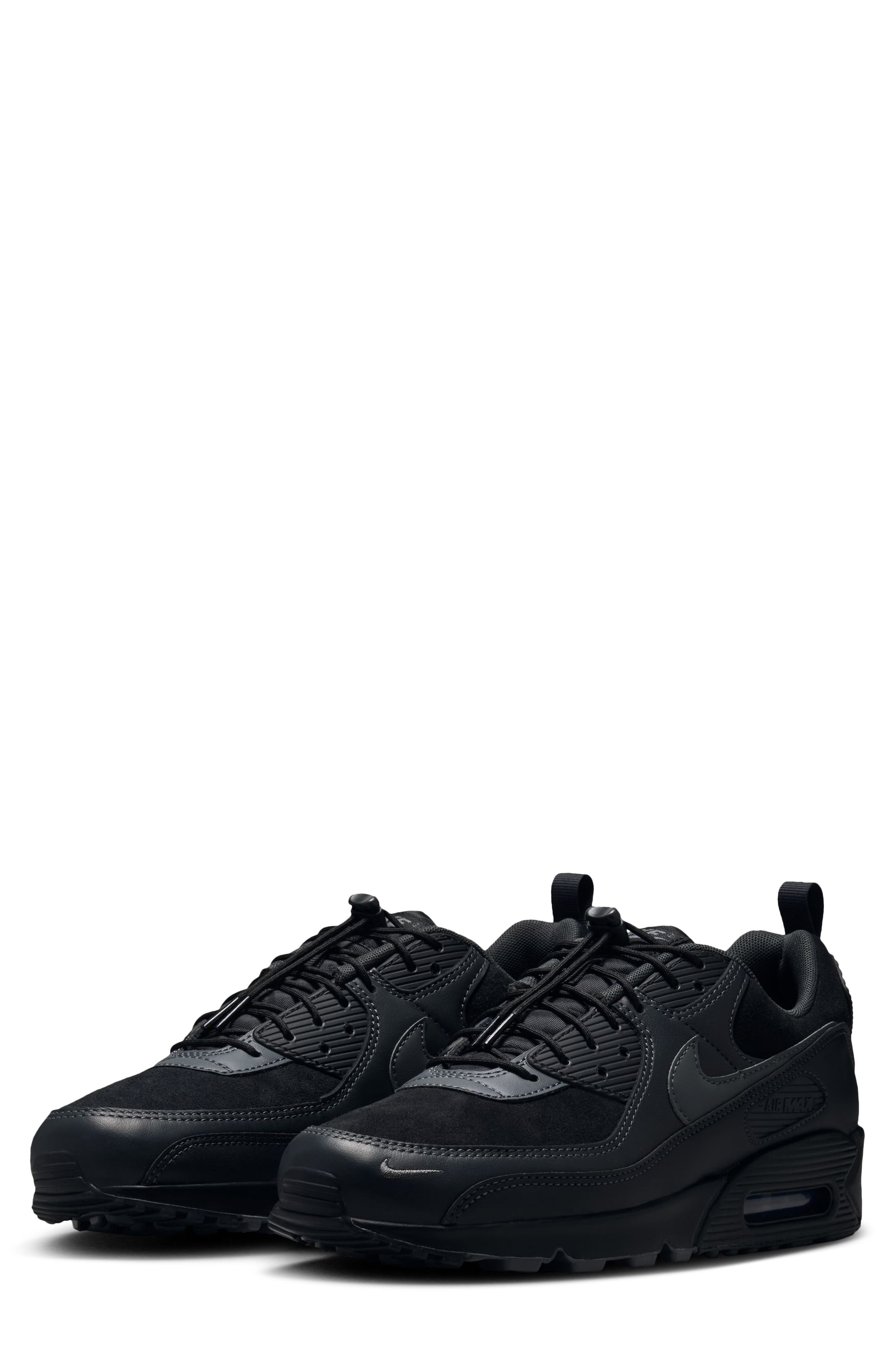 Air Max 90 Sneaker, Main, color, BLACK/ IRON GREY