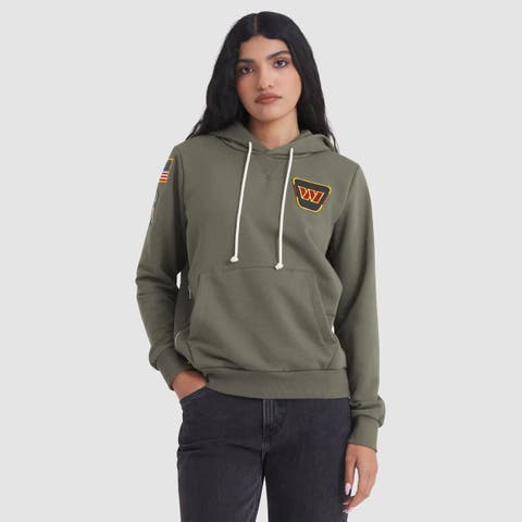 Women's Nike Olive Washington Commanders 2025 Salute to Service Sideline Standard Issue Dri-FIT Hoodie