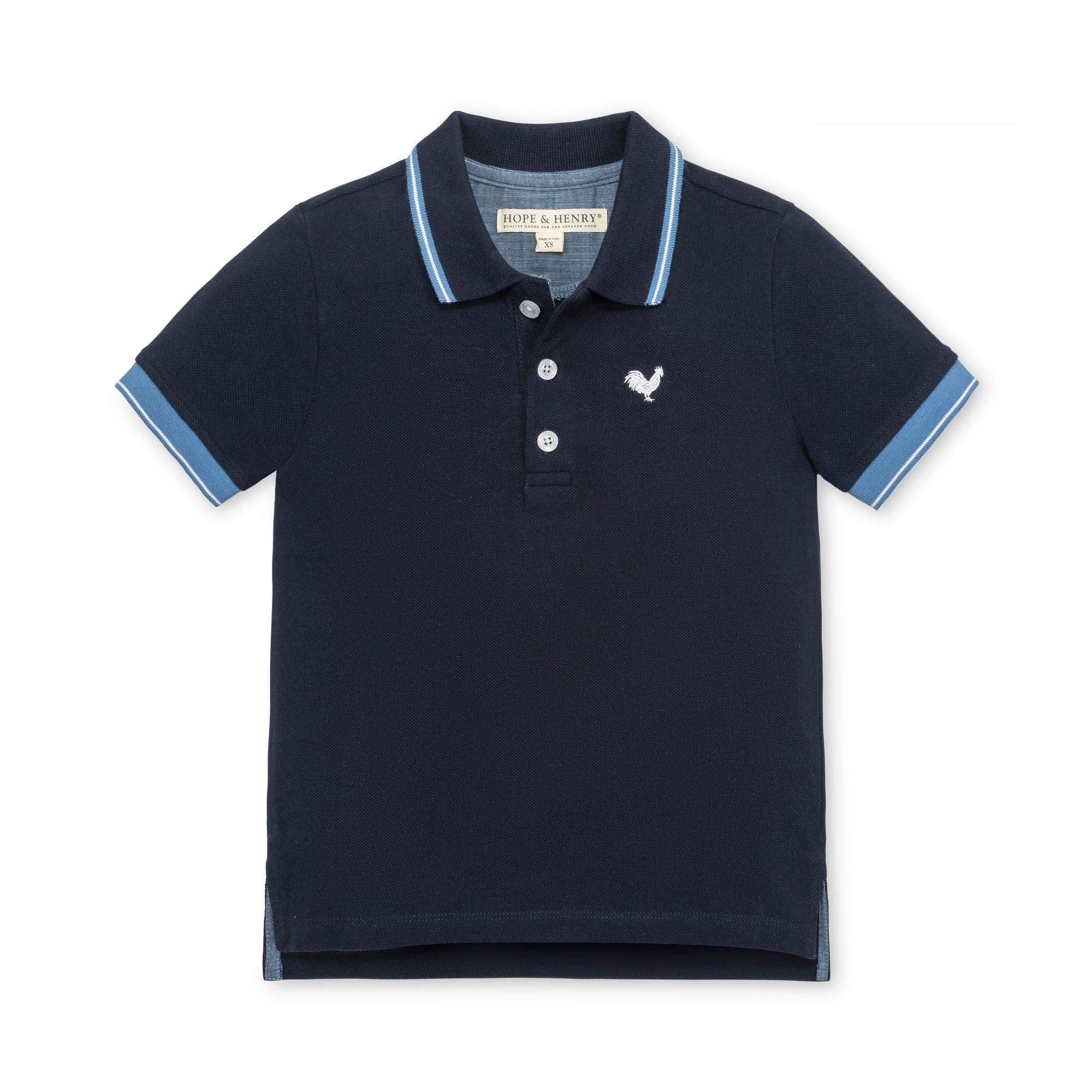 selected Navy with Blue and White