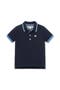 selected Navy With Blue And White