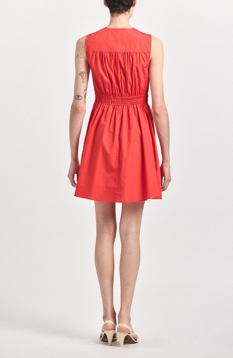 Derek Lam 10 Crosby Nulla Front Twist Minidress, Alternate, color, Red
