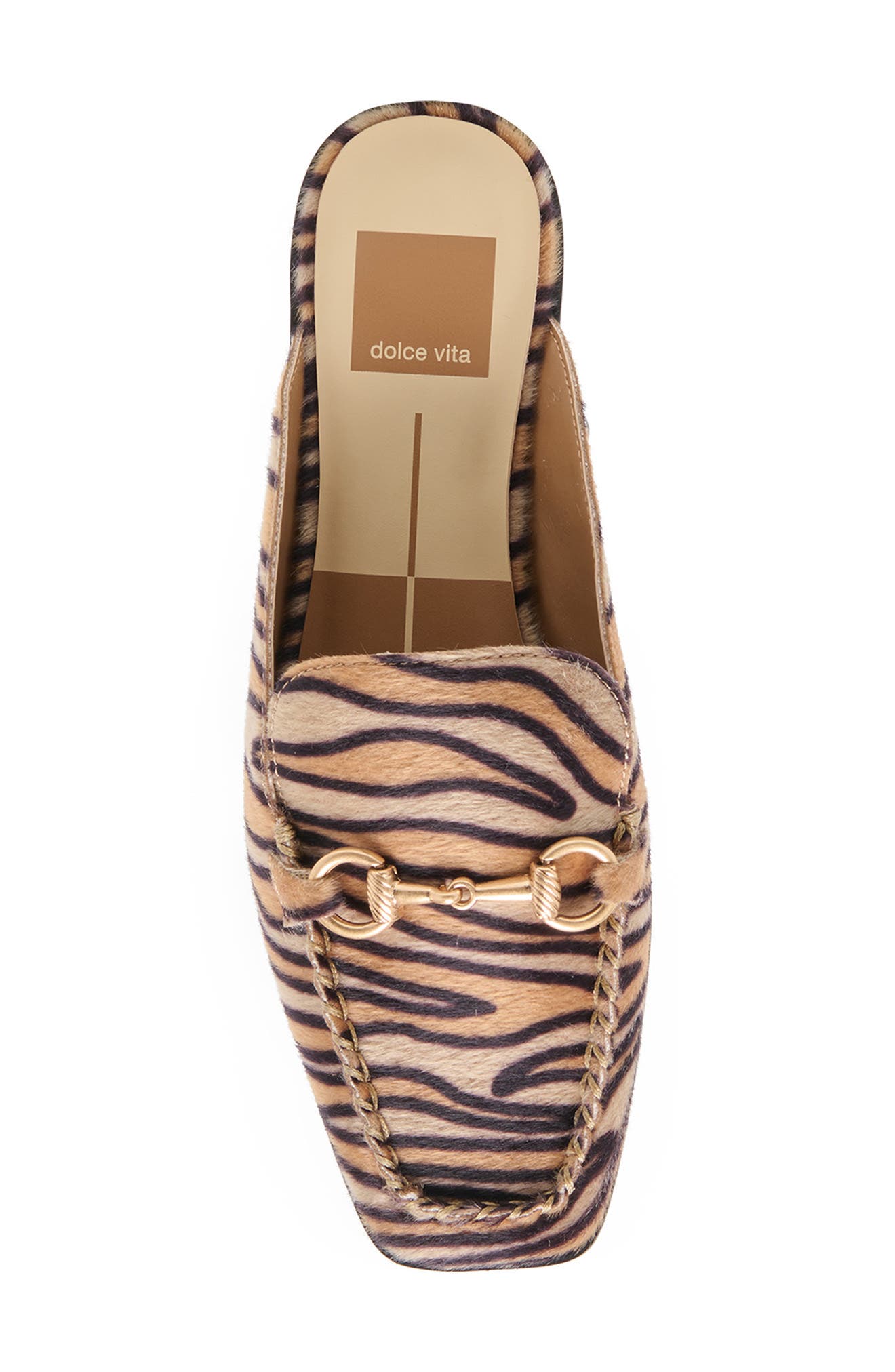 Brisa Loafer Mule, Alternate, color, TIGER FAUX CALF HAIR