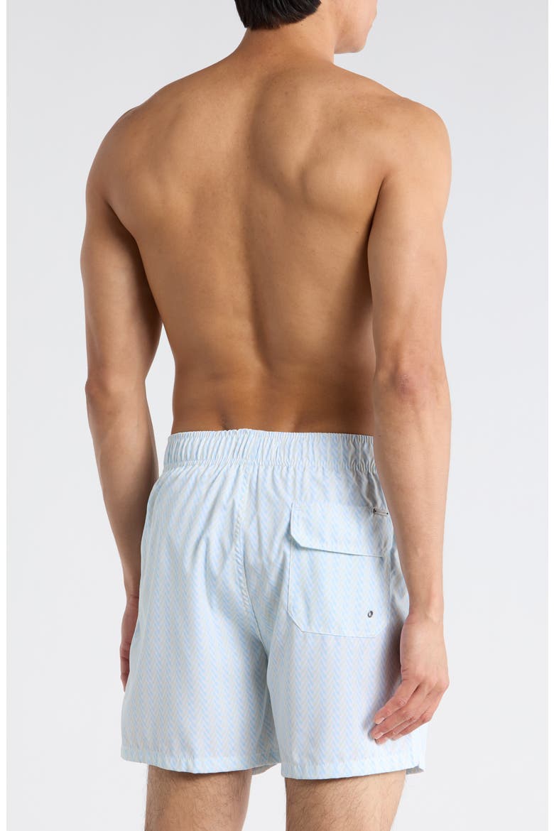 4-Way Stretch Volley Swim Trunks, Alternate, color, BLUE