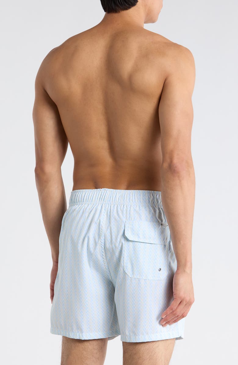 Vintage Summer 4-Way Stretch Volley Swim Trunks, Alternate, color, Blue