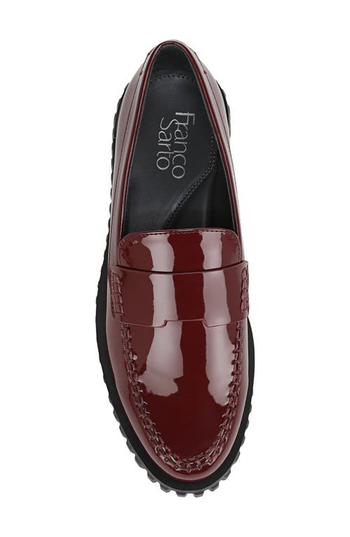 Franco Sarto Flx Roma Platform Loafer In Burgundy