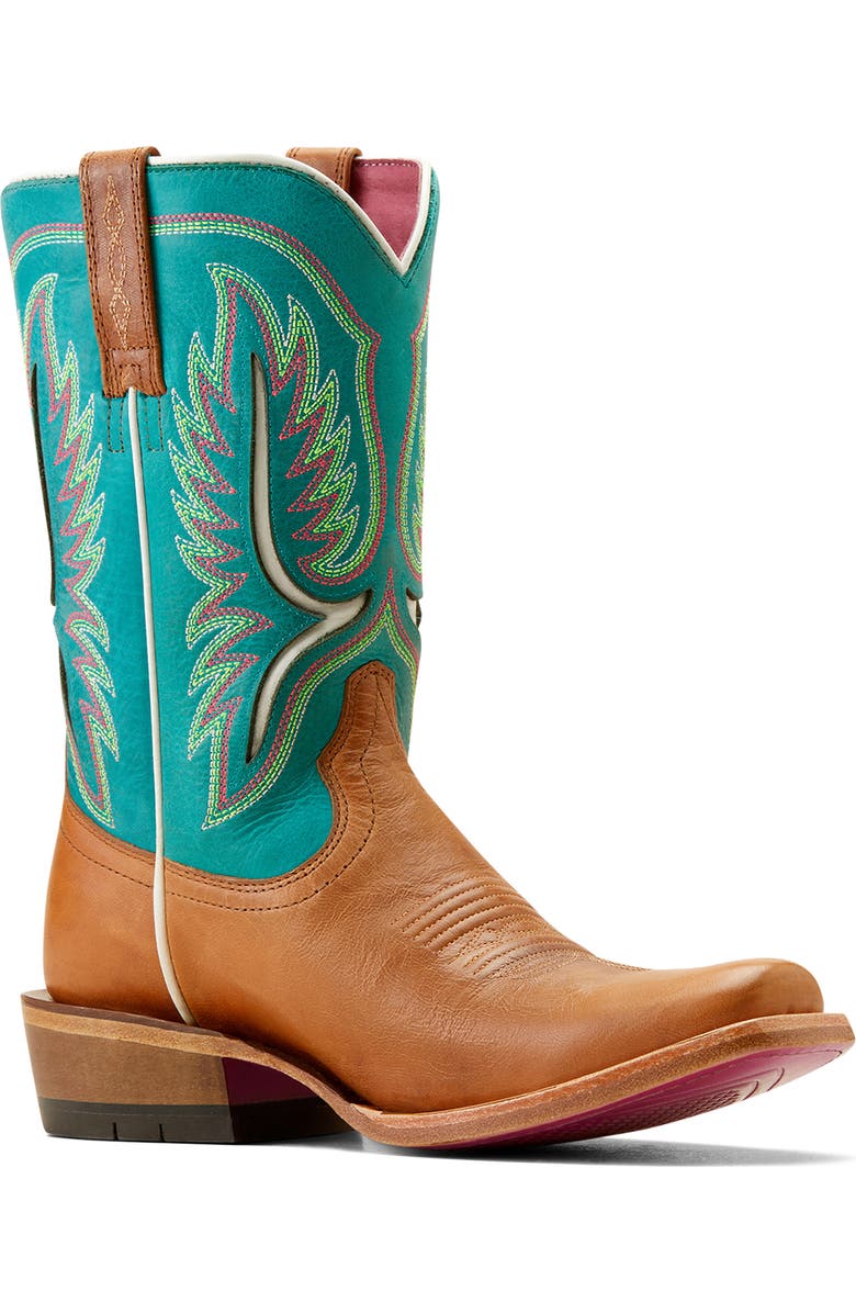 Ariat Futurity Colt Western Boot, Main, color, Tan/ Conte Blue