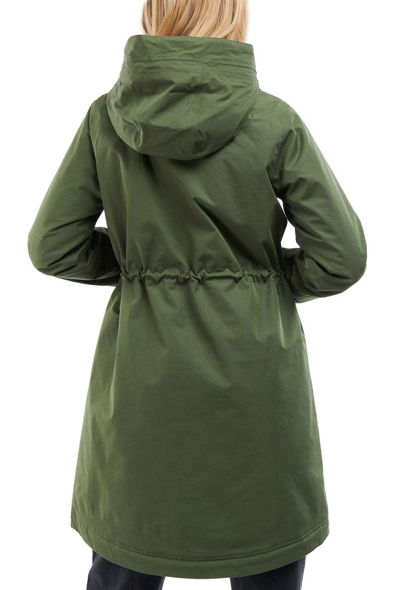 Bowlees Waterproof Longline Jacket, Alternate, color, MOSS STONE/ ANCIENT