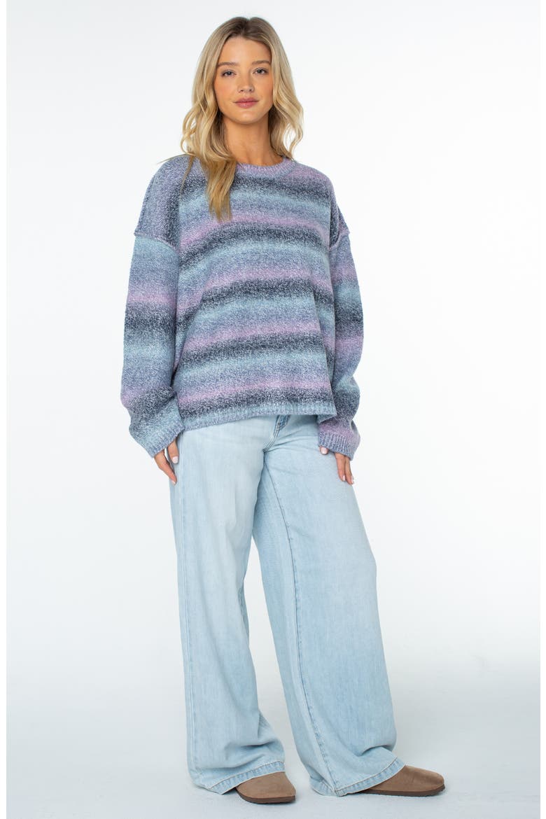 Cold Front Crewneck Sweater, Alternate, color, CERULEAN