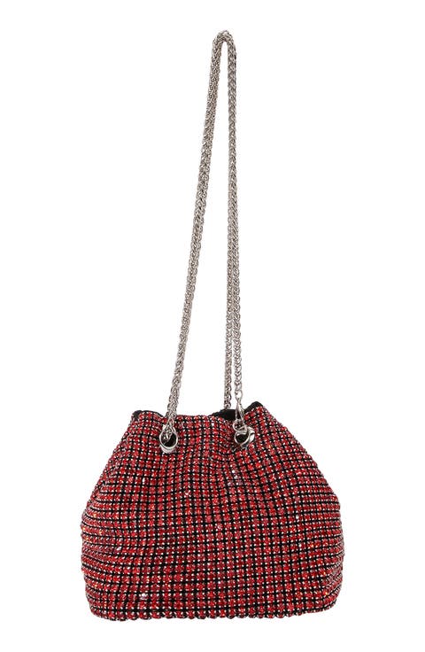 Rhinestone Bucket Bag
