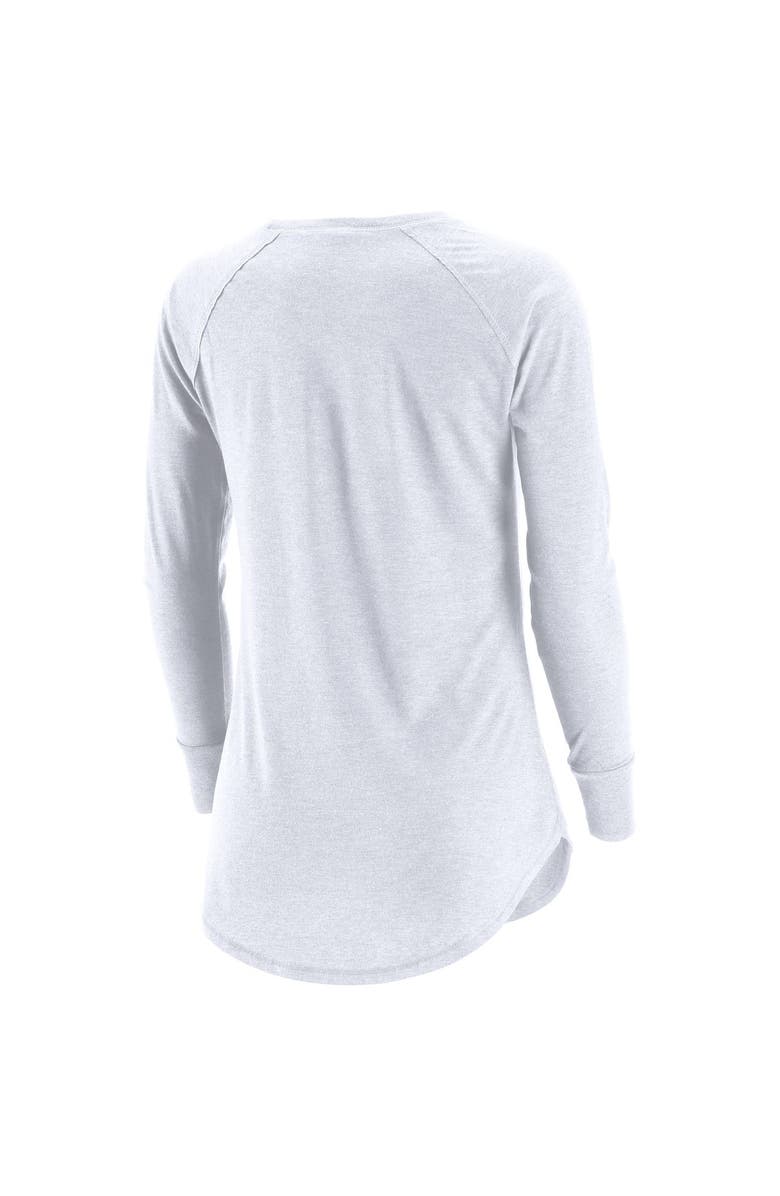 ADPRO Sports Women's White Halifax Thunderbirds Primary Logo Tri-Blend Long Sleeve T-Shirt, Alternate, color, White