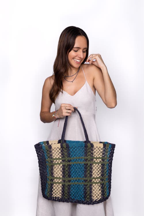 Tin Marin Kulu Woven Jute Tote In Multi
