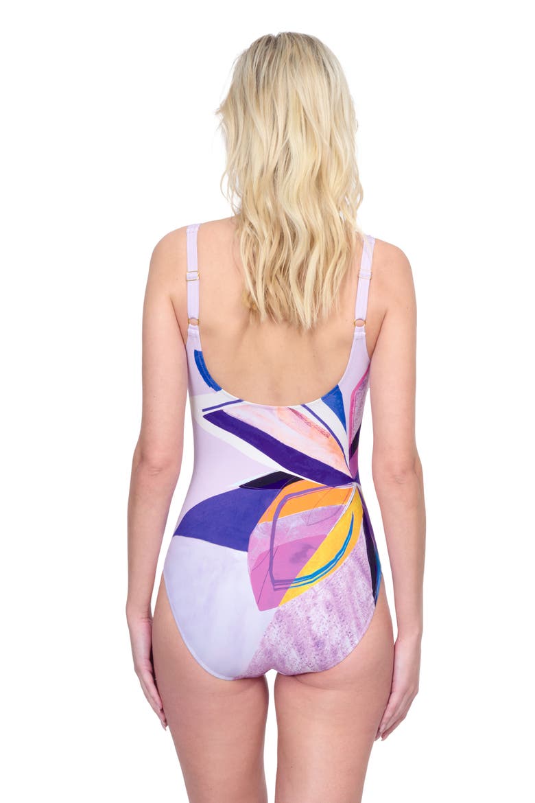 Paradiso Square Neck One-Piece Swimsuit, Alternate, color, MULTI