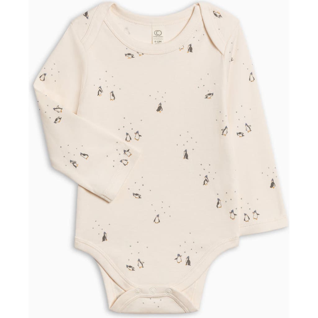 Colored Organics Organic Holiday River Bodysuit In Neutral