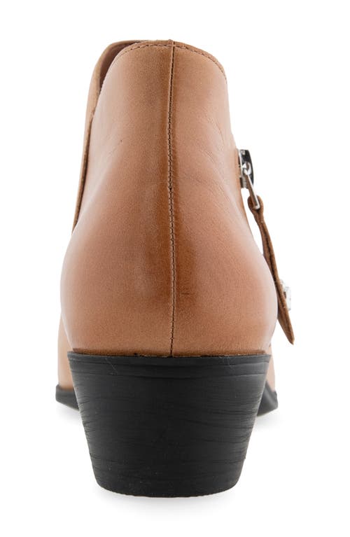 Aerosoles Collaroy Side Zip Bootie In Brown