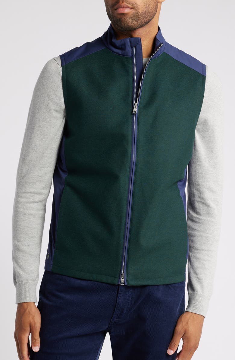 Peter Millar Crown Crafted Cambridge Water Resistant Performance Vest, Alternate, color, Lacinato