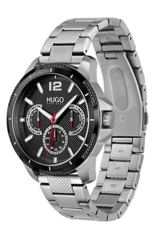 Hugo Boss Sport Multifunction Bracelet Watch, 46mm In Black