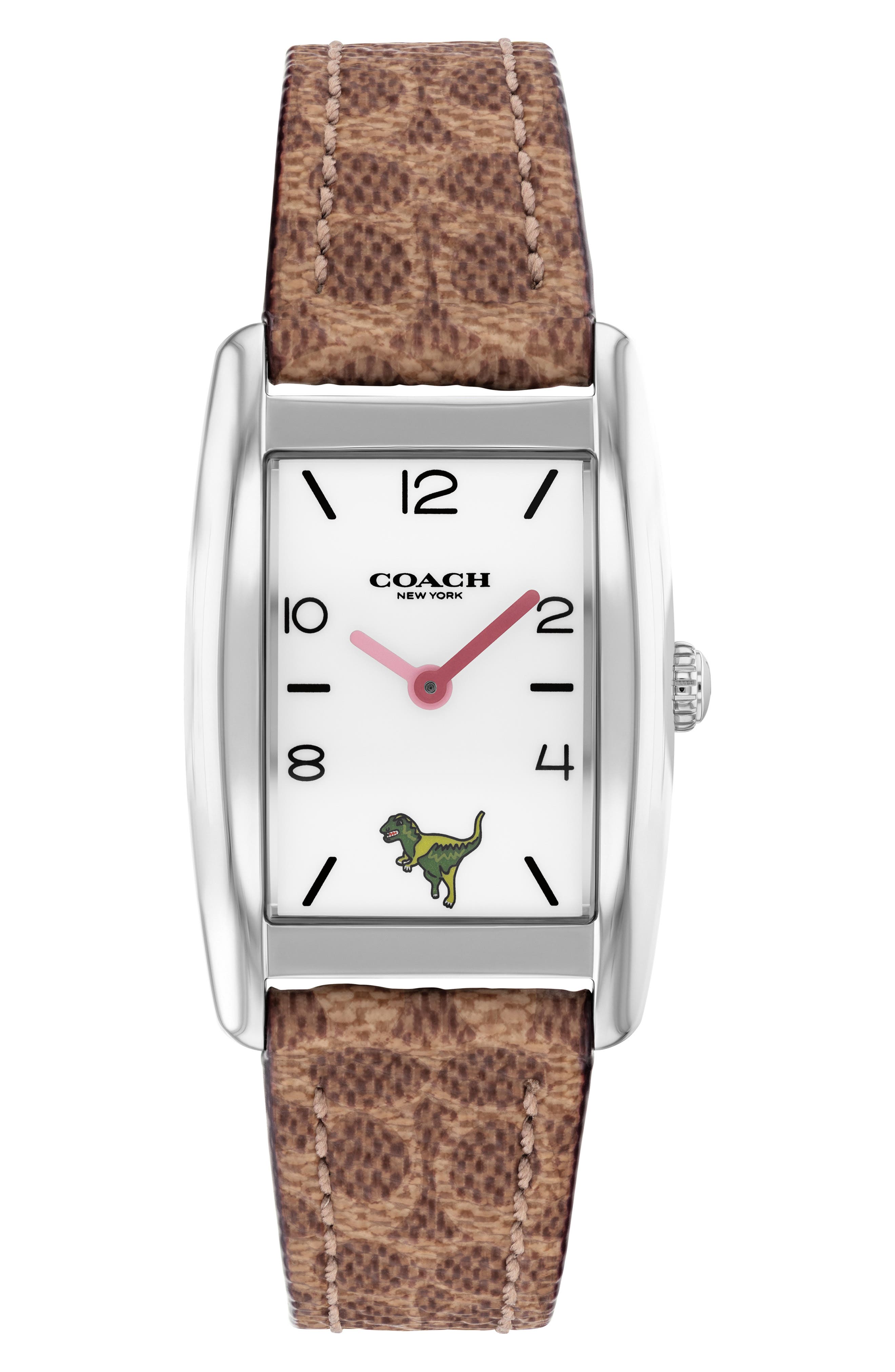COACH Reese Leather Strap Watch, 24mm x 35mm