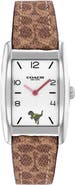 COACH Reese Leather Strap Watch, 24mm x 35mm