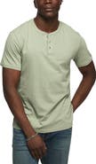 Lucky Brand Solid Short Sleeve Cotton Henley