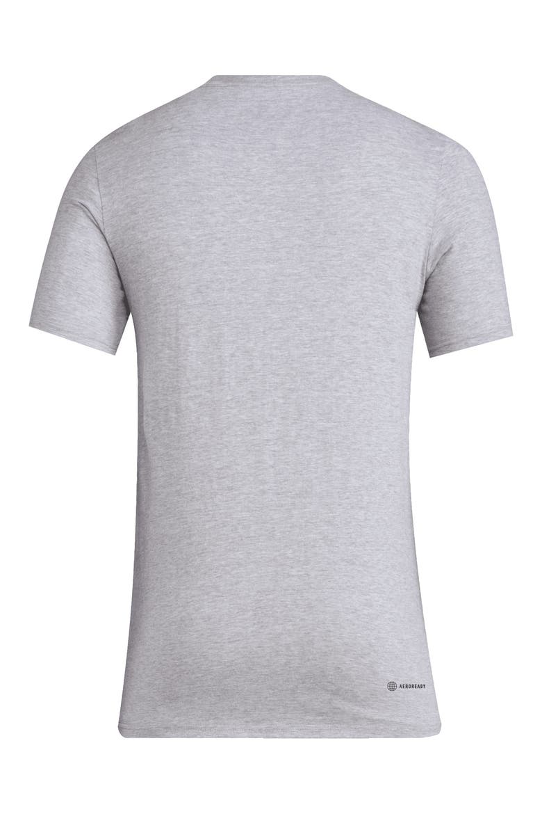 Short Sleeve Pregame T-Shirt, Alternate, color, GREY HEATHER/GREY HEATHER