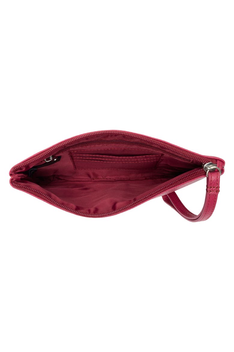 Pebbled Wristlet, Alternate, color, AZALEA