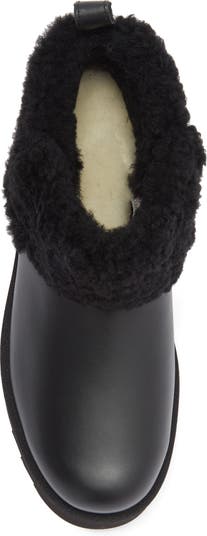 Ultra Mini Alina Curled Genuine Shearling Platform Boot
