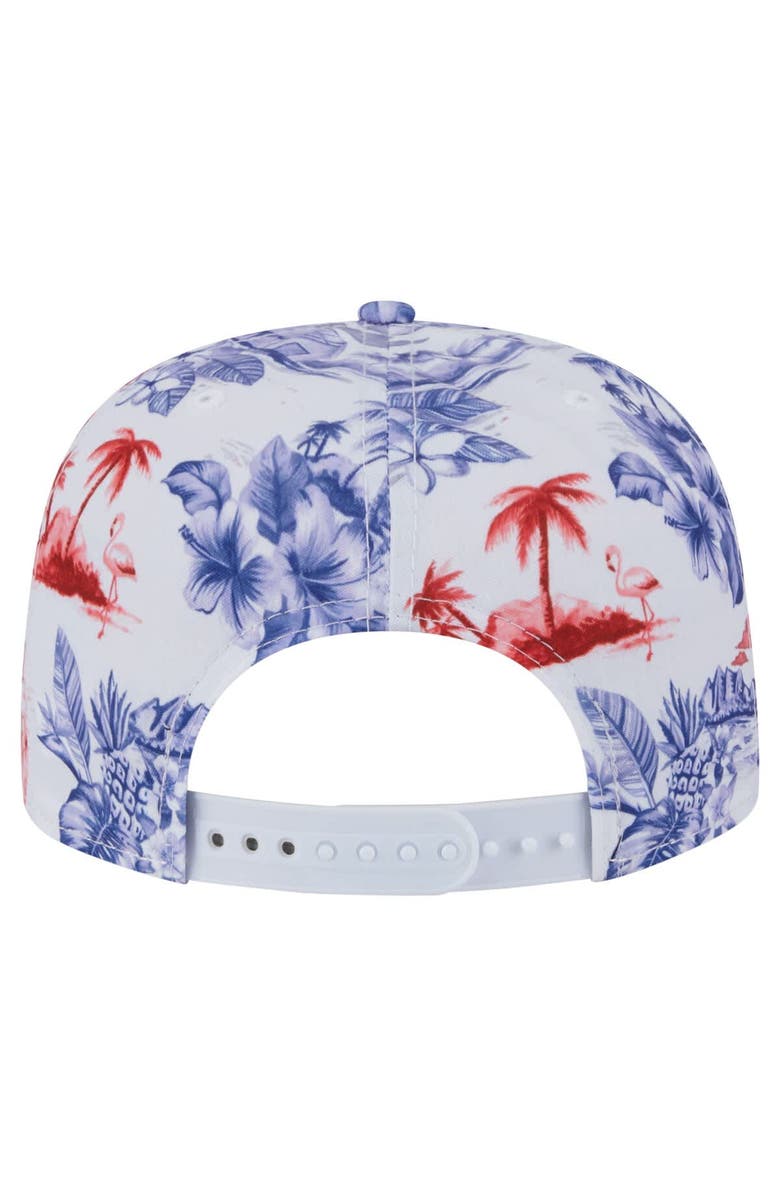 New Era Men's New Era White Los Angeles Angels Printed Island Golfer Snapback Hat, Alternate, color, White