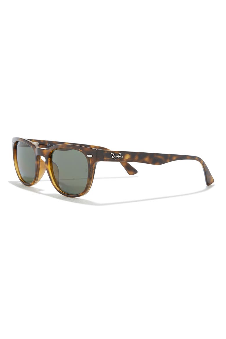 49mm Polarized Wayfarer Sunglasses, Alternate, color, GREEN HAVANA