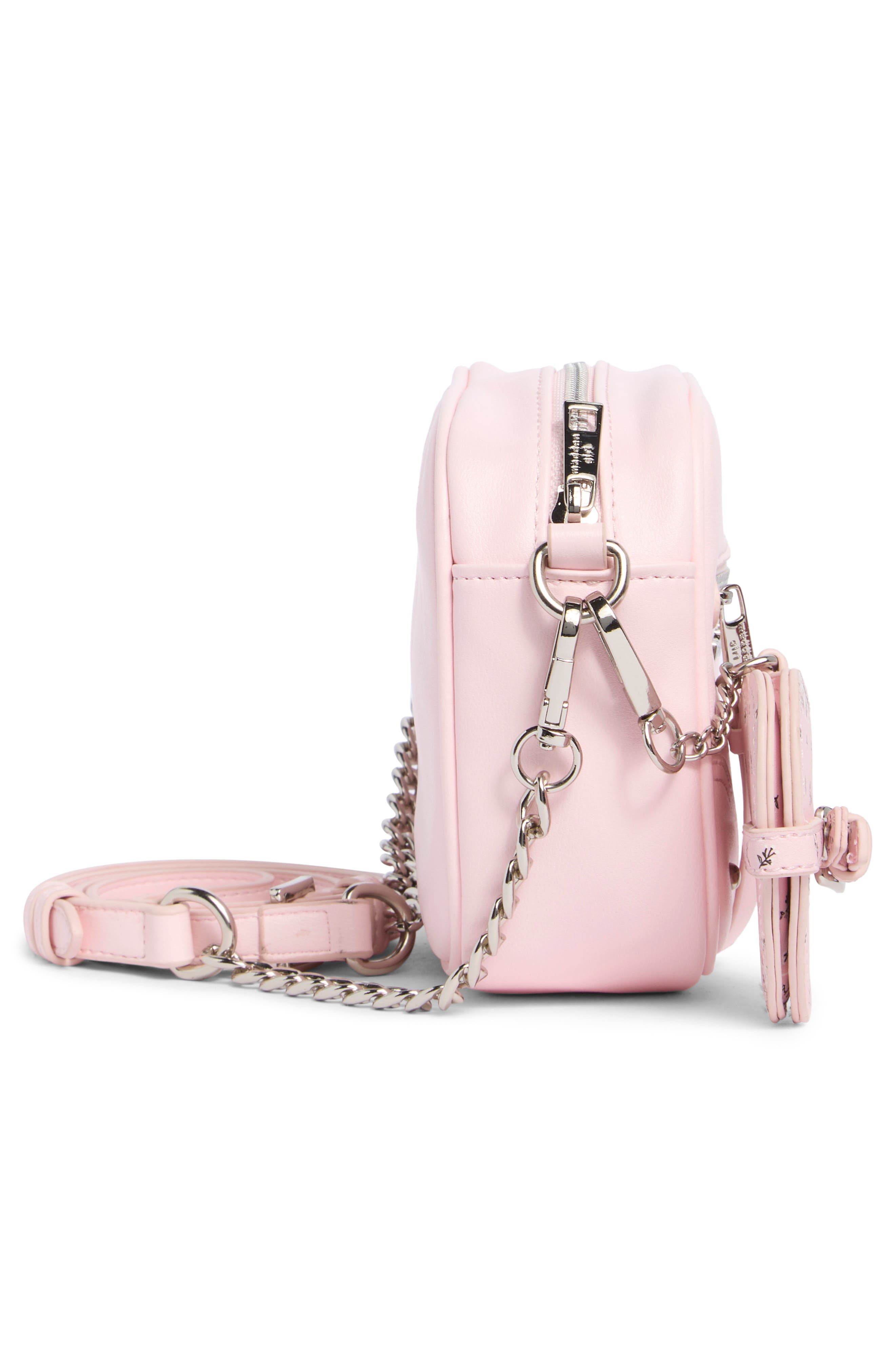 Madden Girl Kids' Faux Leather Camera Bag, Alternate, color, Ballet Pink